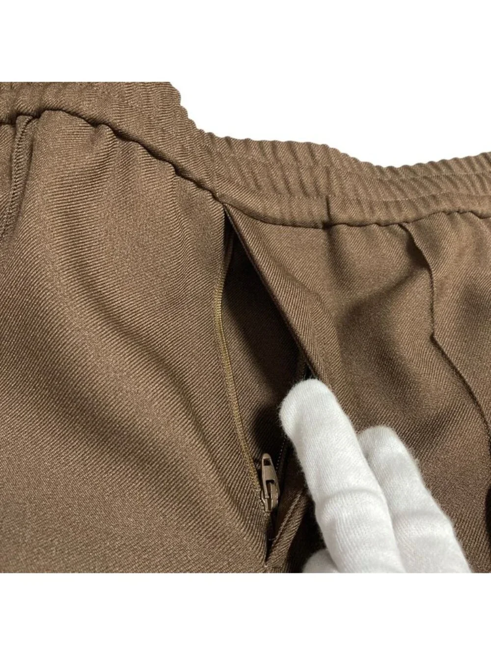 Gucci Fluid Drill Pants Brown Sweatshirt Jersey Spring Summer Fall Winter 48